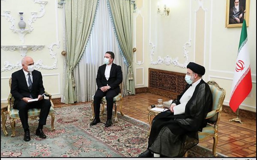 Şahin Mustafayev İran Prezidenti ilə görüşüb - FOTO
